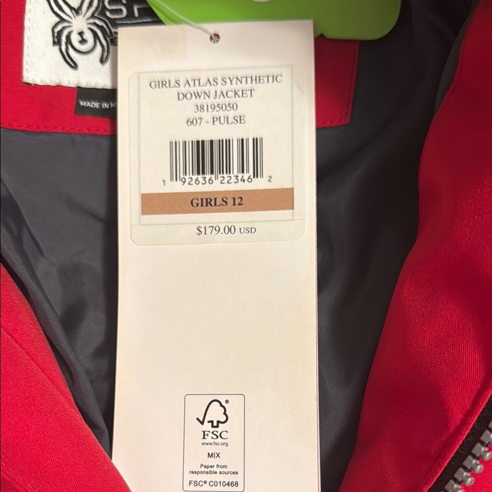 Spyder Vibrant Red Ski/Snowboard Jacket - Picture 3 of 13